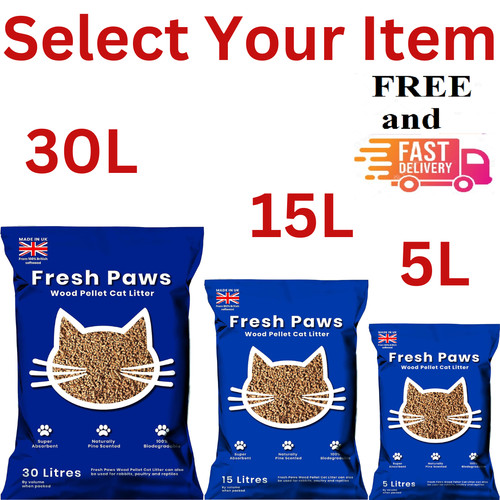 Cat litter wood pellets - cat,