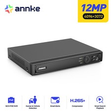 ANNKE 12MP 16CH CCTV H.265+ POE IP NVR RECORDER 24/7 FOR HOME SECURITY SYSTEM