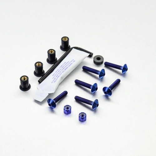Titanium screen bolt kit honda - titanium,