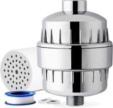 15 Stages Shower Head Filter Softener Hard Water Purifier Cartridge Universal A