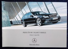 Mercedes S203 C-Class Estate C 200 CDI - C 350 Price List 8.2006