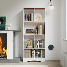 Tall Narrow Wooden Bookcase