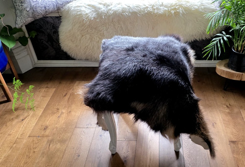 Goat hide rug - goat,