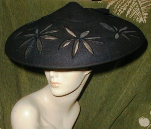 Vintage 1940 wide brim - 1940's,