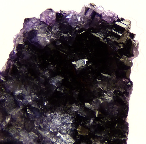 Blue john fluorite crystal - fluorite,