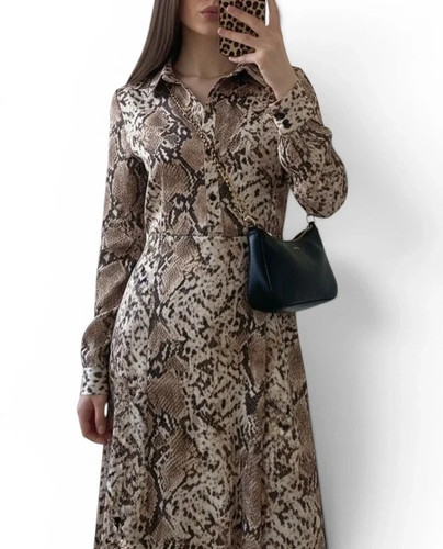 Pieces snakeskin maxi shirt - pieces,