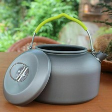 1.3L Portable Camping Water Kettle Travel Hiking Cookware Teapot Open Fire