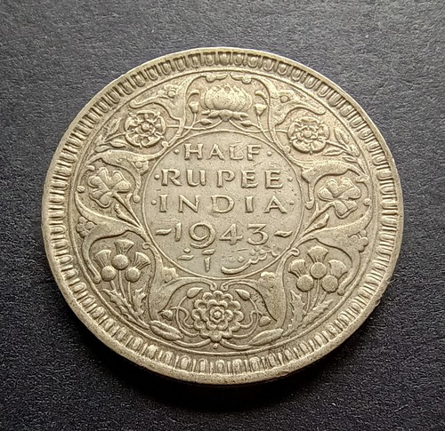 1943 india half - india, 50%