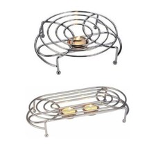 Chrome Food Warmer with Tea