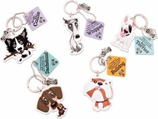 Wags And Whiskers Dog And Cat Keyrings