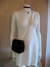 True VINTAGE 1990's Sub Couture Low Cut Bust Lycra MINI Dress Club Party S XS 1