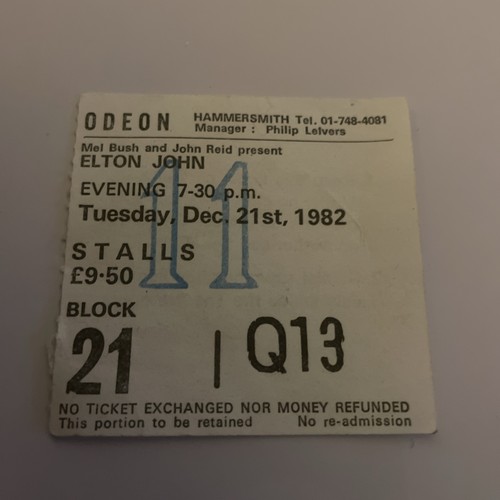 Elton john ticket - john,