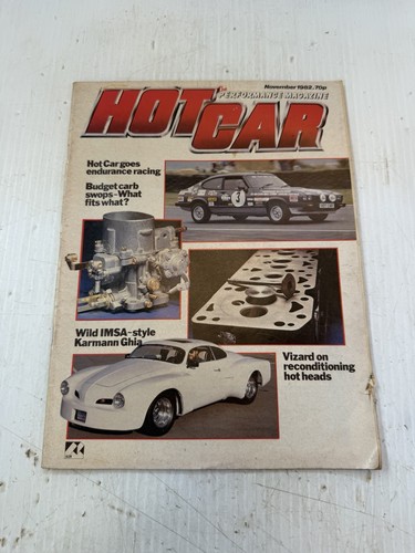 Hot car magazine - magazine, 1982