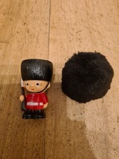 Vintage Egg Cup Novelty Plastic Soldier Beefeater Guard Made In Hong Kong Kitsch