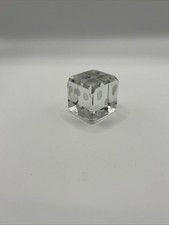 Vintage Glass Dice Paperweight/Decoration 35mm Size