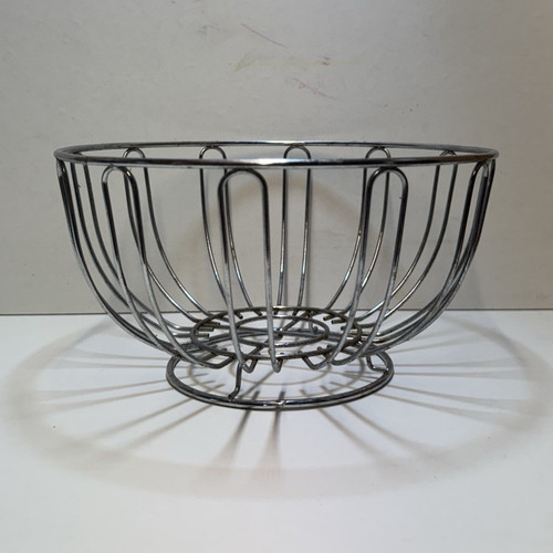 Vintage fruit bowl chrome - fruit,