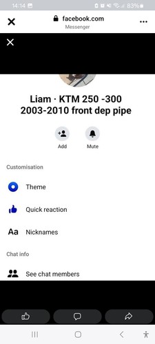 Dep pipe for ktm - pipe, to