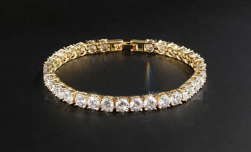 Mens iced pointer 14k - mens, cz