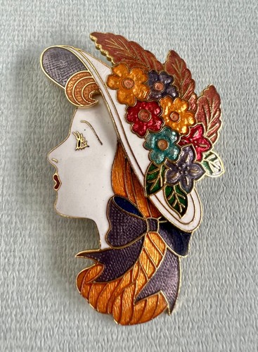 Large vintage 1980s cloisonne - 1980s,