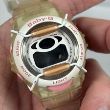 Rare CASIO VINTAGE BABY-G G-SHOCK G-MIX Bis Indie Band 1997 Shell Case And Strap