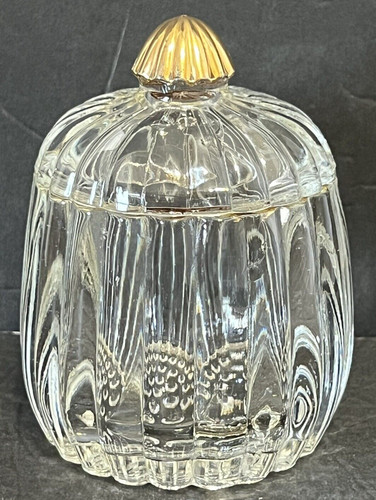 Clear glass trinket sugar - trinket/sugar, bowl