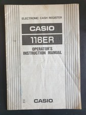 CASIO 116ER CASH REGISTER OPERATORS INSTRUCTION MANUAL. EPOS
