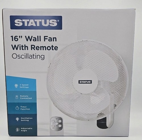 Inch wall fan with - 16, remote