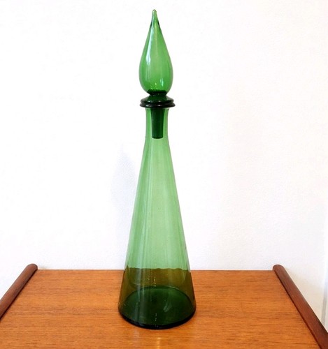 Green glass empoli genie - green,