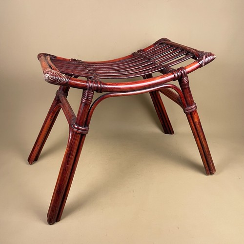 Bamboo stool rattan vintage - stool,