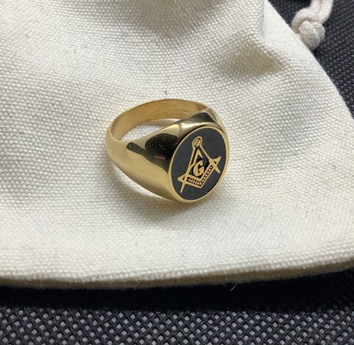 Vintage style masonic ring - vintage,