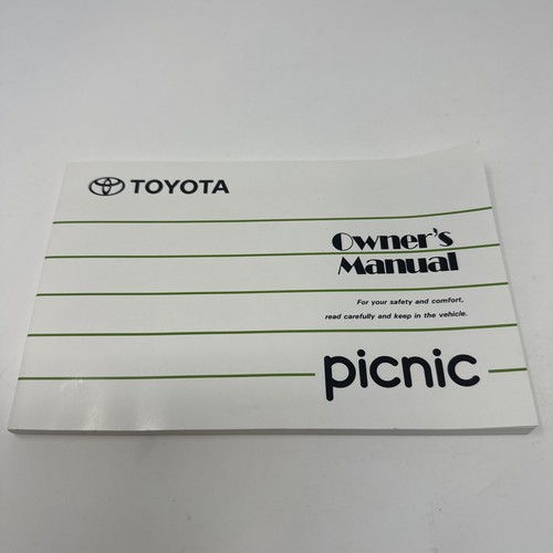Toyota picnic handbook owners - toyota,