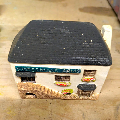 Ceramic pub building - ceramic,