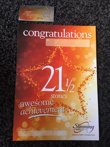 Slimming world 2 stone - 21, 1/2