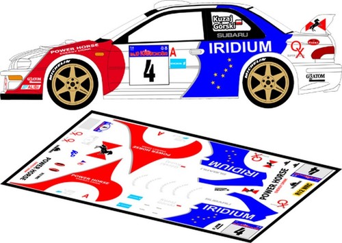 Decals subaru impreza - impreza, wrc