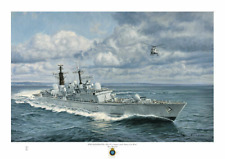 HMS MANCHESTER - A4 Art Print 