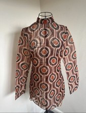 Stunning 60s Style Mini Dress by Zara Size S Suitable For Evening Wear