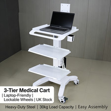 Dental Scanner Trolley 3-Tier