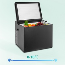 Smad 3 Way Portable Gas Fridge 40L Black Refrigerator for Home, Travel Off-Grid