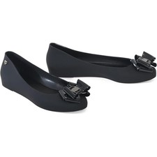 Womens Jelly Ballet Shoes Bow