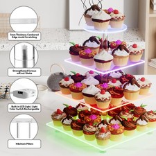Colorful LED Acrylic Cupcake
