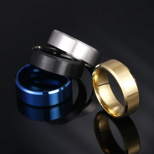 Mens 8mm stainless steel - 8mm,