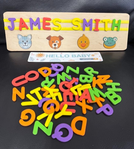 Personalized name puzzle with - personalized,