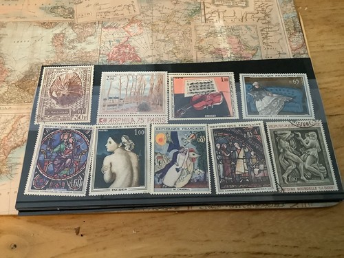 French postage stamps - french,