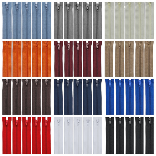 Nylon zips no3 - nylon, closed