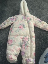 Nutmeg Baby Girls Snowsuit 3-6