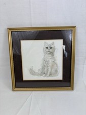 Danish Artist Mads Stage Framed Print Cat Drawing