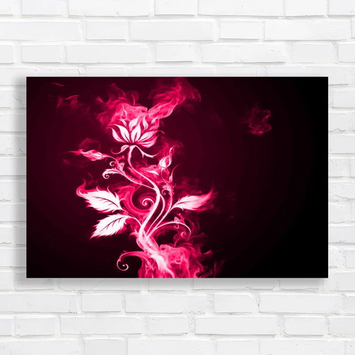 Burning flower abstraction - burning, a