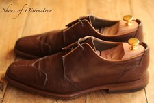 Oliver Sweeney Valley Brown Leather Derby Lace Up Shoes UK 8 US 9 EU 42