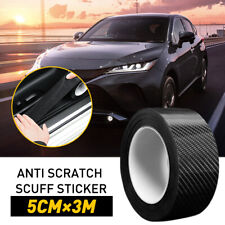 5D Car Antiscratch Strip Protector Door Sill Scuff Cover Carbon Fiber Sticker UK