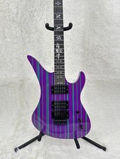 Synyster Gates Purple Electric Guitar Floyd Rose Black Part 2H Open Pickups
